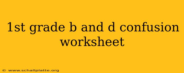 1st grade b and d confusion worksheet