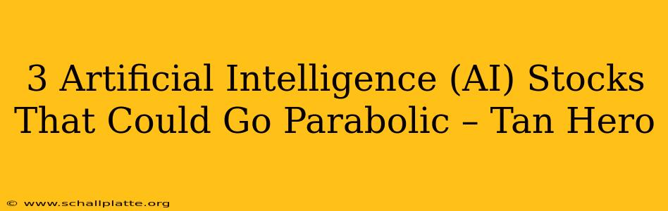 3 Artificial Intelligence (AI) Stocks That Could Go Parabolic – Tan Hero