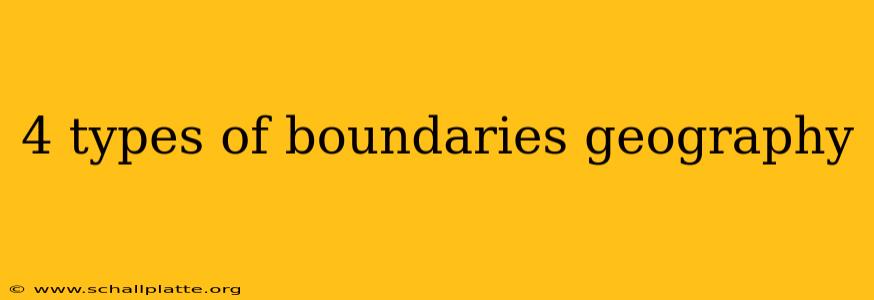 4 types of boundaries geography