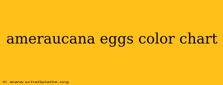 ameraucana eggs color chart