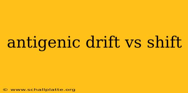 antigenic drift vs shift