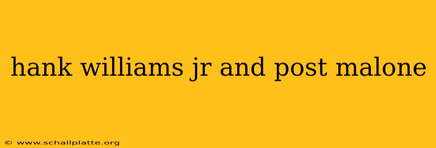 hank williams jr and post malone