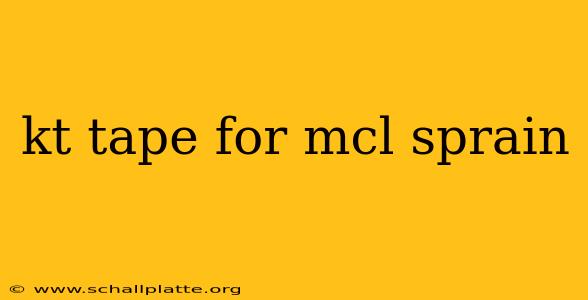 kt tape for mcl sprain