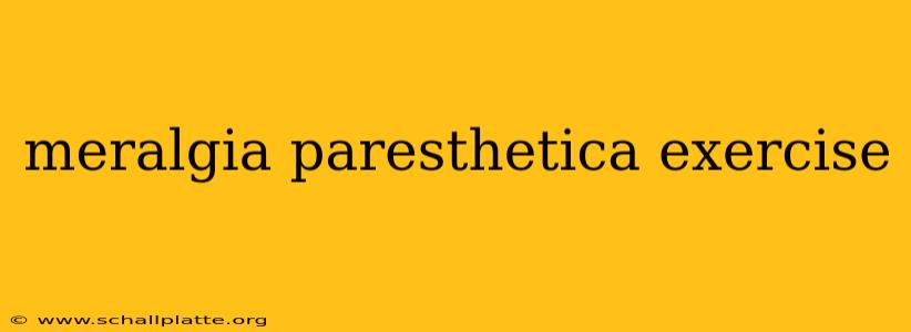 meralgia paresthetica exercise