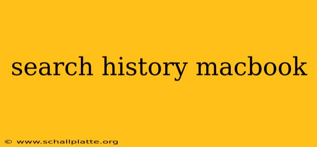 search history macbook