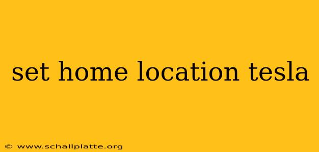 set home location tesla
