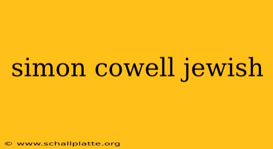 simon cowell jewish