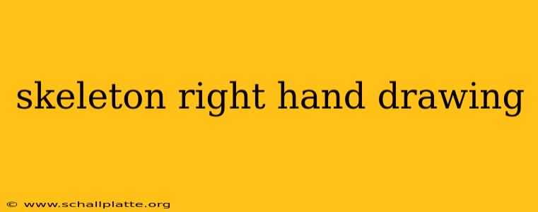 skeleton right hand drawing