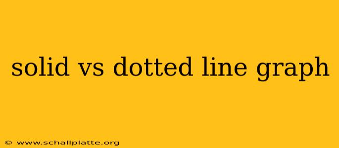 solid vs dotted line graph