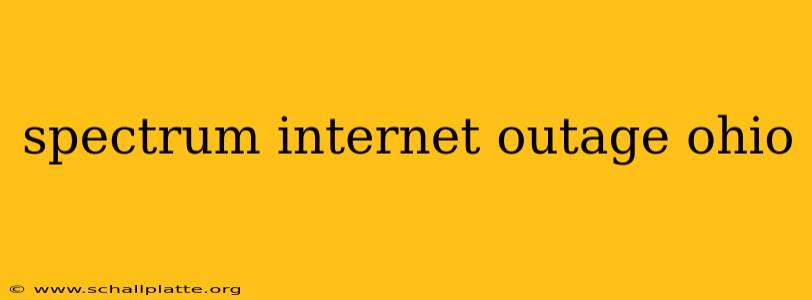 spectrum internet outage ohio