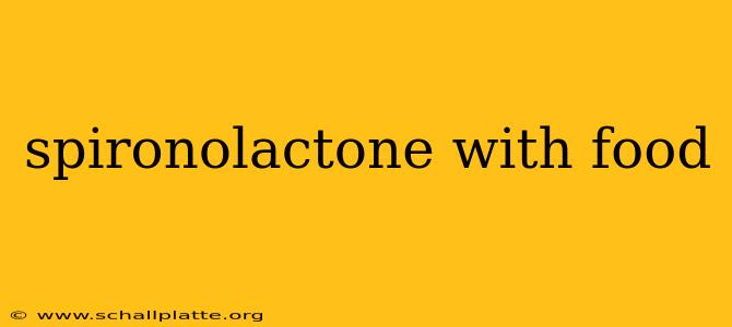 spironolactone with food