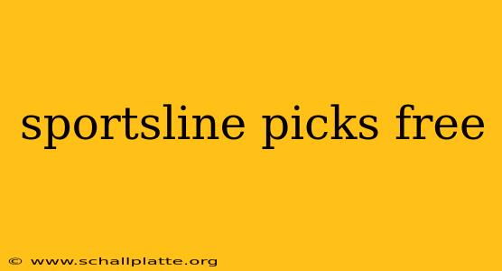 sportsline picks free